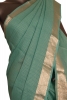 Pure Checks Zari Georgette Silk Saree